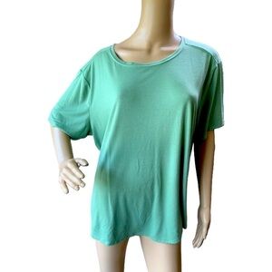 Adore Me Light Green Short Sleeve Crew Neck T-Shirt Size 1X